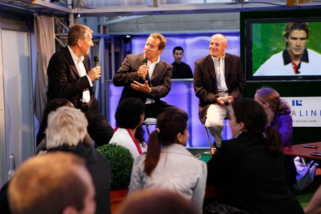 Terry Butcher, Jeff Stelling and Steve Coppell.