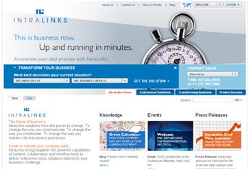 IntraLinks New Website