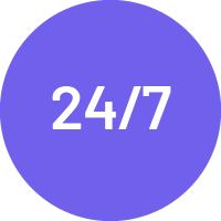 24/7 services Sparkler icon