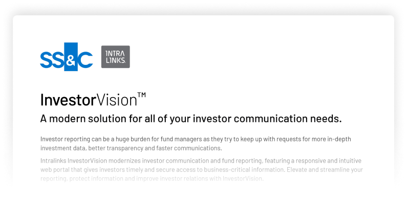 investorvision factsheet