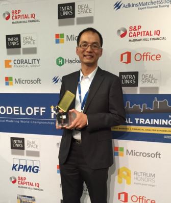Financial Modeling World Champion of 2015, Joseph Lau from the Commonwealth Bank of Australia