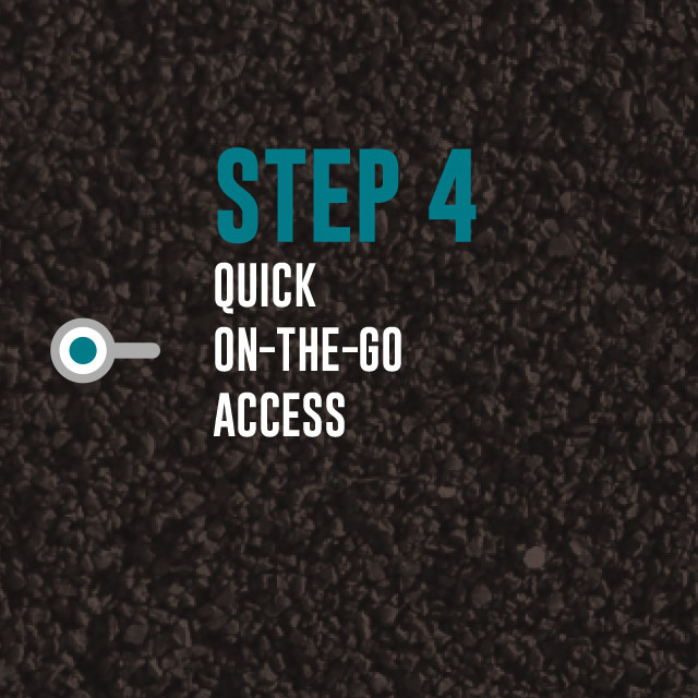 Step 4: Quick On-The-Go Access Step 4: Quick On-The-Go Access