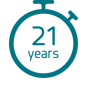 21 years