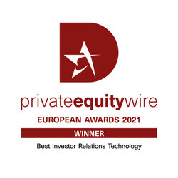 Private Equity Wire 2021 award for Best Investor Relations Technology