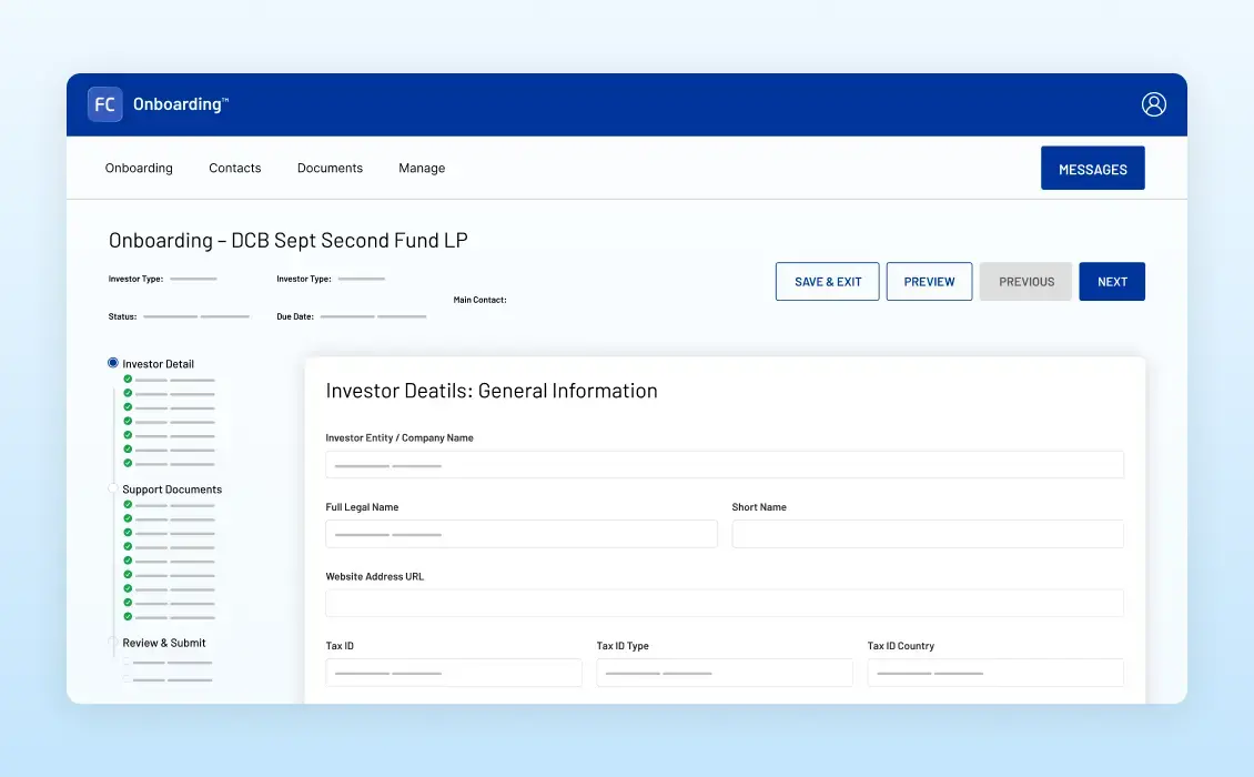 ALT FundCentre Onboarding Webpage Save time resources
