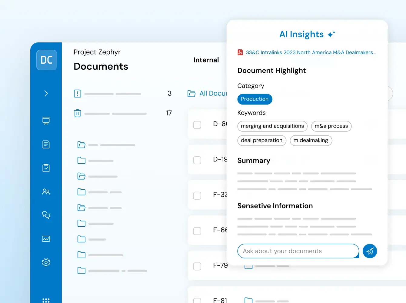 DealCentreAI Diligence Documents