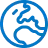 icon earth europe light
