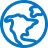 icon earth north americas light